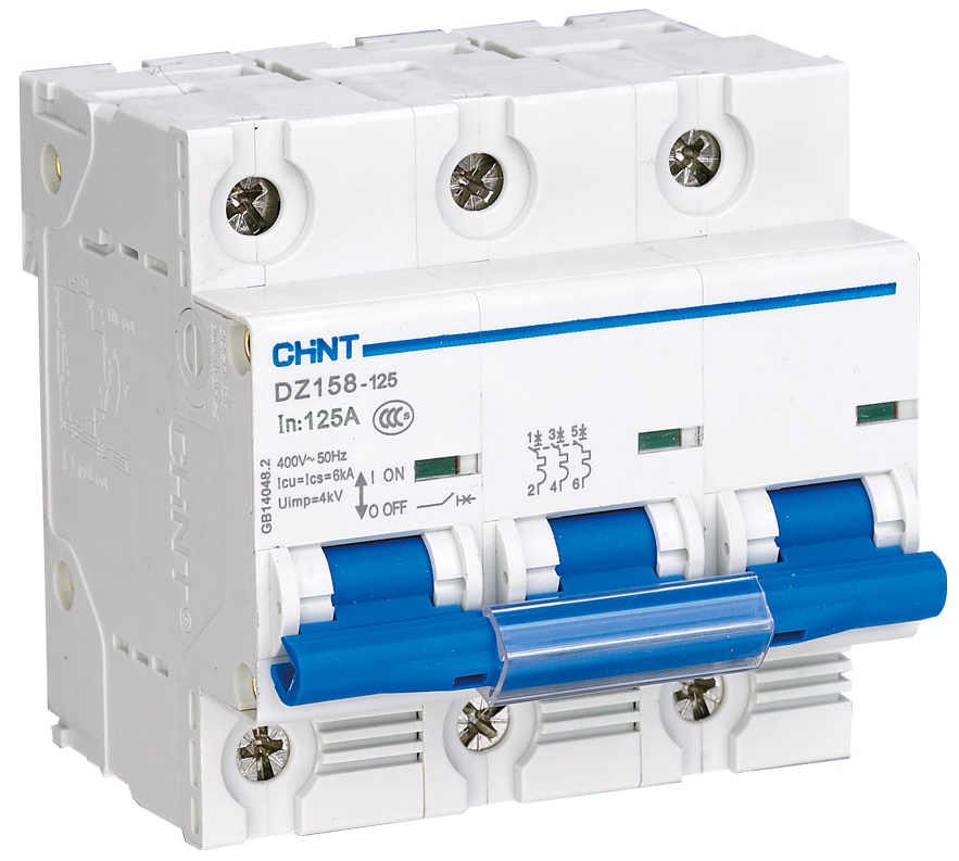 MCBs 6kA D-Curve AC/DC Rating 3P (80 – 125 A)