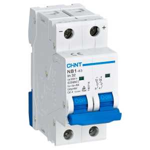 PV DC Miniature Circuit Breakers 6000A DC500V 2P (10 – 63 A)